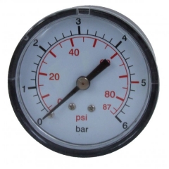 6 bar gauge back conn, g6bck