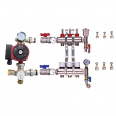 water underfloor heating manifold 3 port  ges pump kit