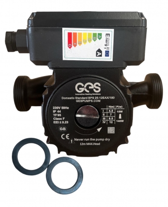 ges ups2 replaces groundfos 25-12eax/180 circulator pump 240v(replaces ups 25-55 and 25-80)